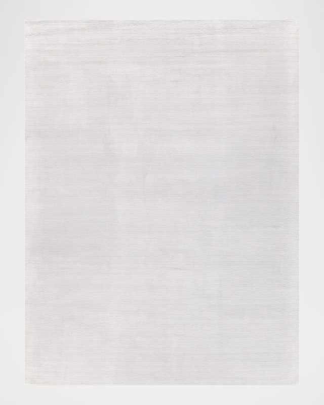 Pavia Hand-Loomed White Rug, 8' x 10'